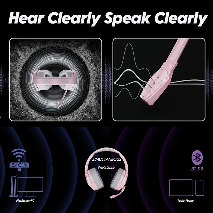 NUBWO G06 Dual Wireless Gaming Headset