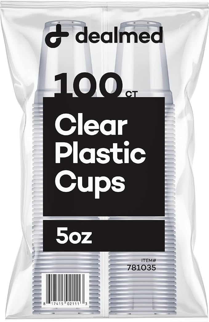 Dealmed 5 oz Disposable Plastic Cups