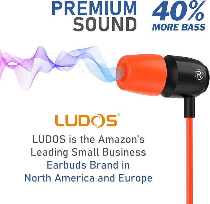 LUDOS Clamor USB C Headphones for iPhone 16 15 Pro Max Plus iPad Pro, 5 Years