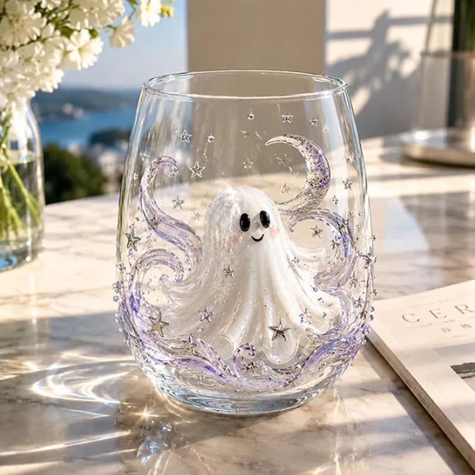 3D Halloween Artisan Glassware Collection Halloween Glass Cups | Drinking Glass