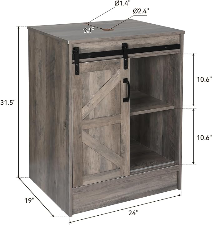 24 Inch Barn Door Bathroom Vanity