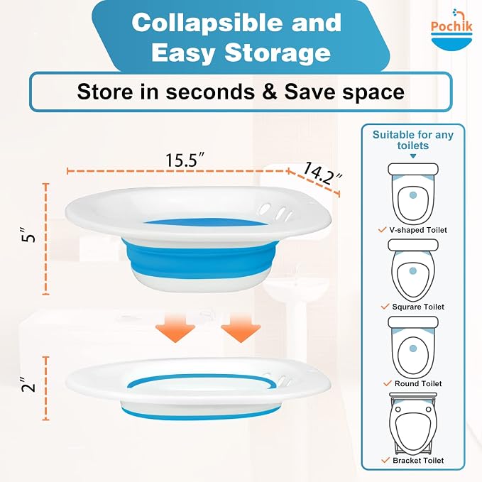 Sitz Bath for Toilet Seat Hemorrhoids and Postpartum Care
