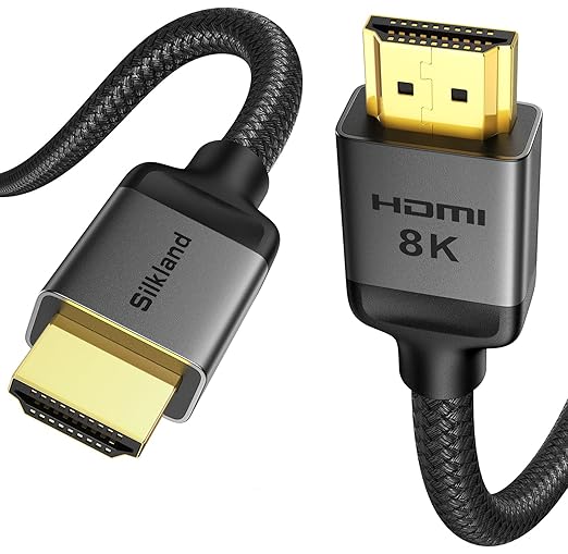Silkland 10K 8K HDMI 2.1 Cable 15FT, Ultra High Speed HDMI Cable 48Gbps