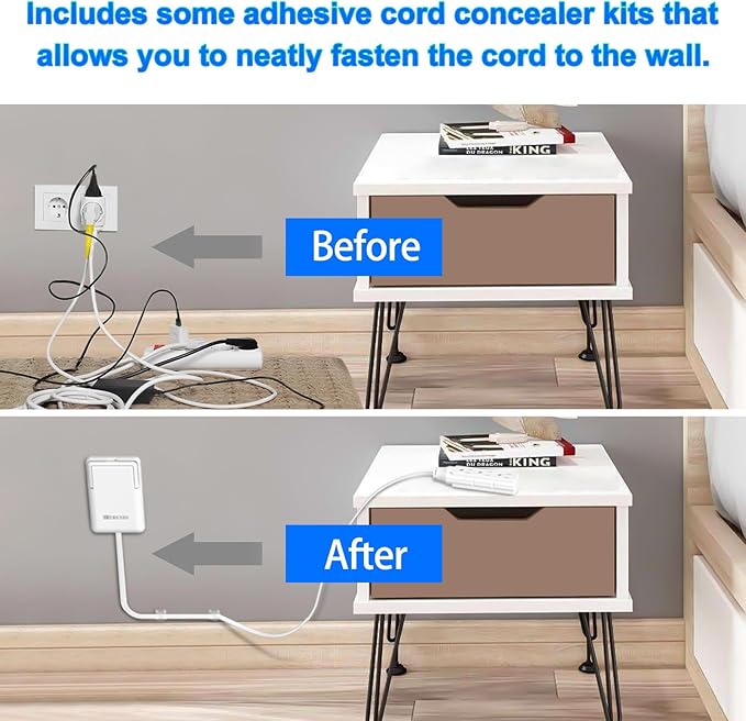 6FT Ultra Flat Plug Extension Cord