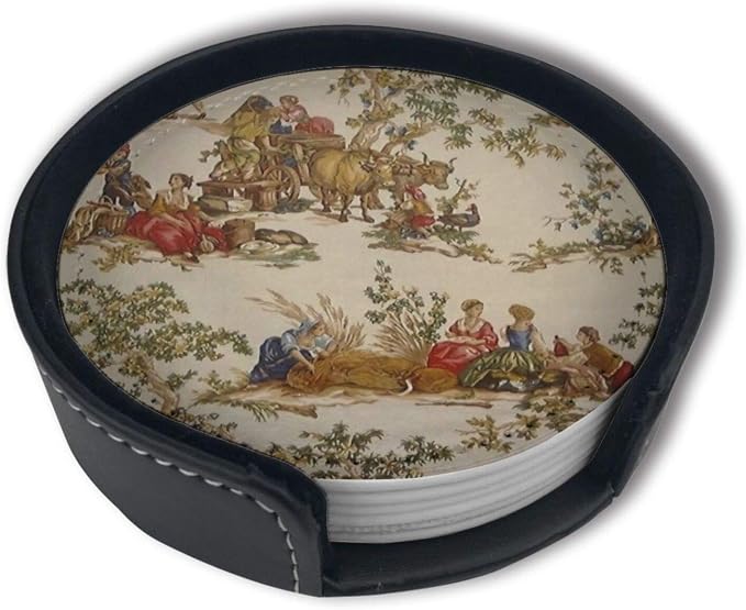 Vintage French Country Print Coasters