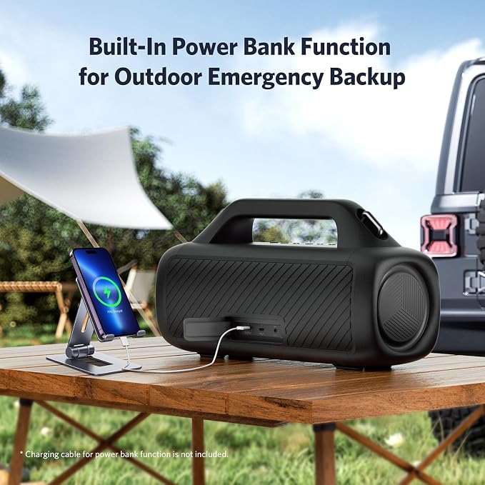 EarFun UBOOM X Portable Bluetooth Speaker, 80W Stereo