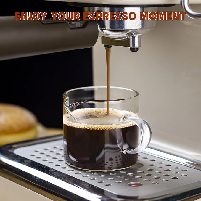 Gulex Espresso Cups Set of 4 Glass Coffee Cups