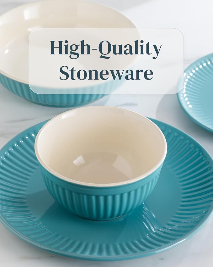 12 Piece Stoneware Dinnerware Set