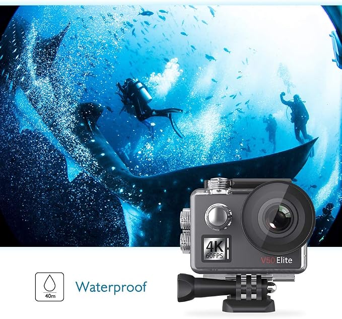 AKASO V50 Elite 4K60fps Touch Screen WiFi Action Camera Voice Control EIS 131