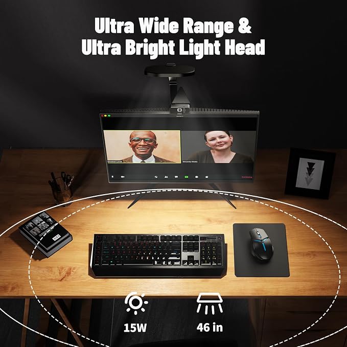 Desk Zoom Meeting Light for Video Conference, Computer Lights