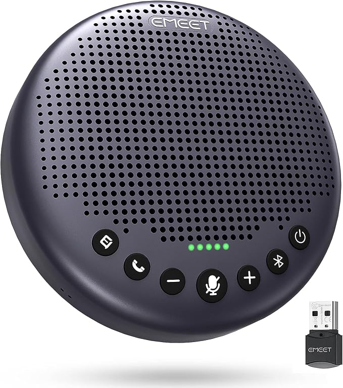 EMEET Conference Speaker and Microphone w/8 Mics, 360° Voice Pickup, Noise