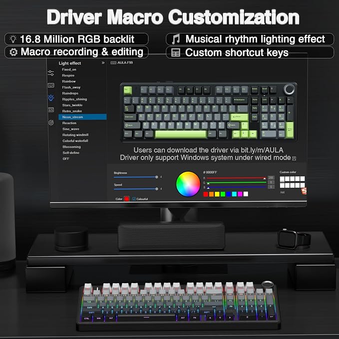 AULA F99 Pro Wireless Mechanical Keyboard