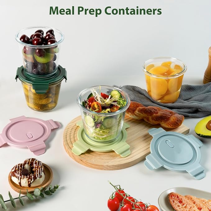 3Cup/23oz Glass Meal Prep Containers