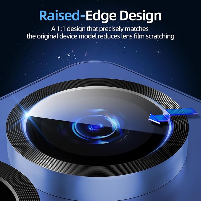 X-it Camera Lens Protector for Samsung S25, 9H Tempered Glass, Independent