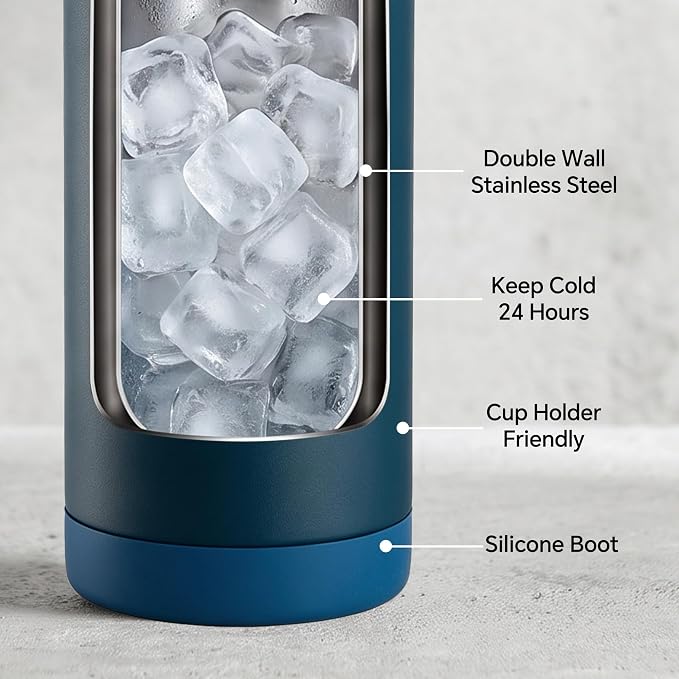 Fijinhom 24 oz Insulated Water Bottle