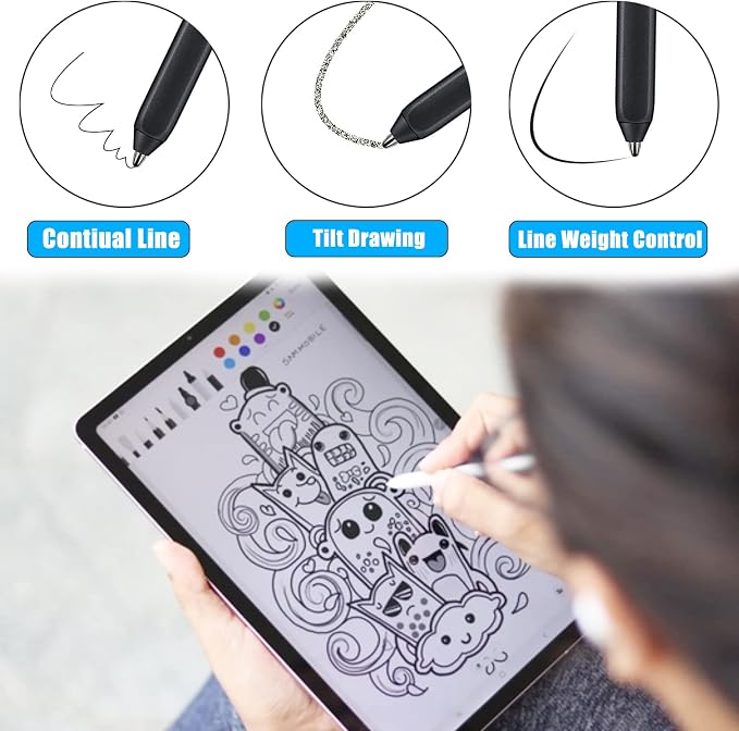 Universal Fit No Worn Out Fine Titanium Alloy Fine Pencil Nibs Compatible