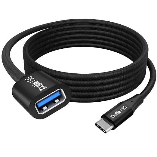 USB C to USB Female Cable 6FT, Type-C Male to USB A 3.1 Female OTG Cable