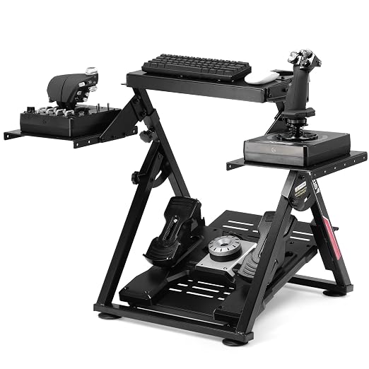 GTPLAYER Flight Racing Simulation Stand Foldable Gaming Stand Compatible
