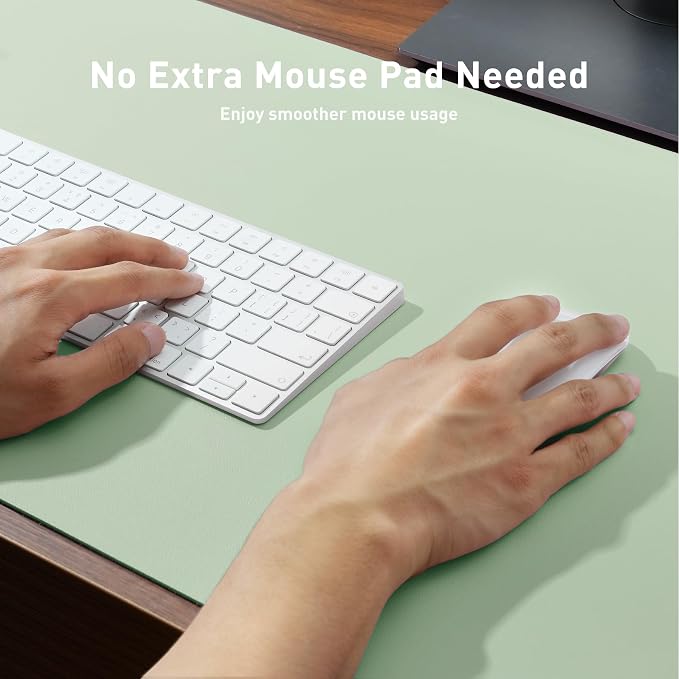 Aothia Large PU Leather Desk Pad Protector