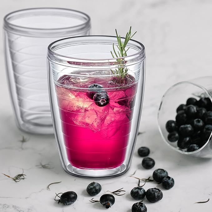 Amazing Abby Alaska 16-Ounce Insulated Tumblers, Double-Wall All-Clear Reusable