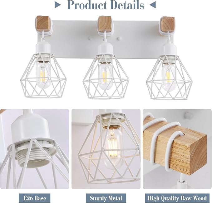 Farmhouse Vanity Light for Bathroom