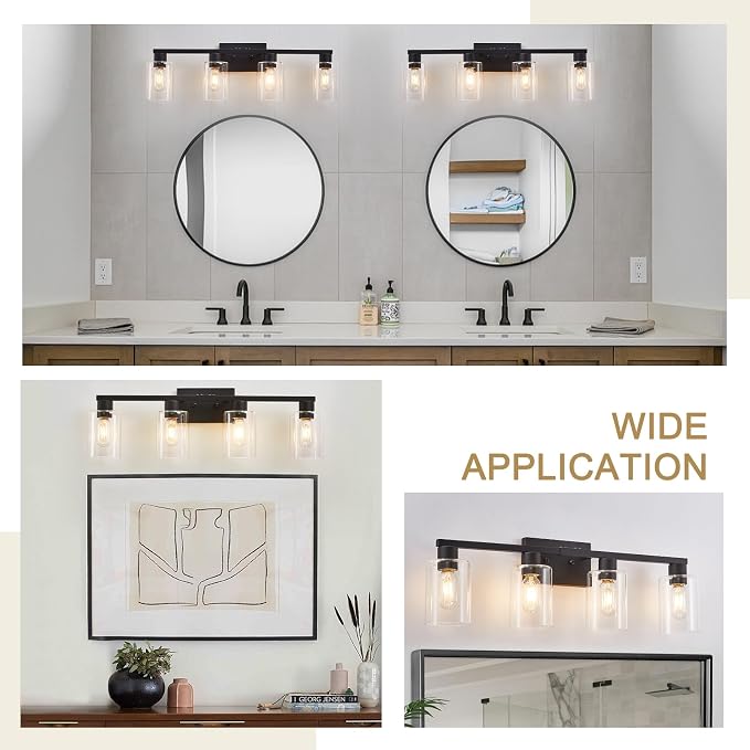4 Light Bathroom Vanity Light Fixtures