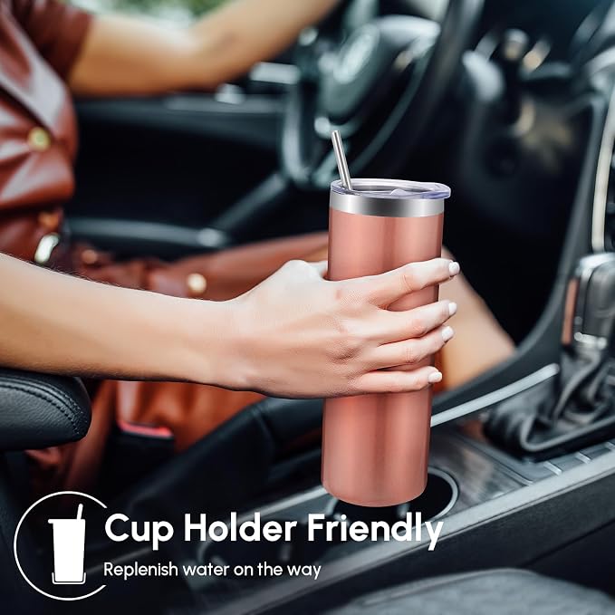 Volhoply 4 Pack Skinny Tumblers