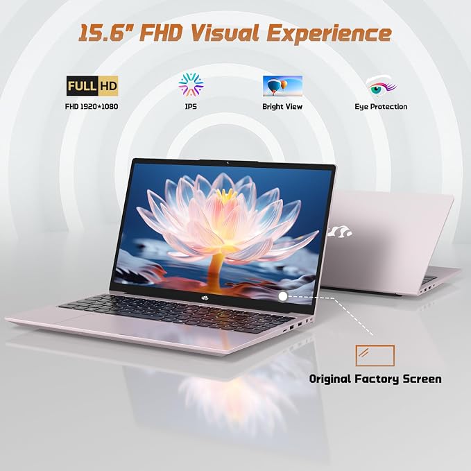 NIMO 15.6" FHD IPS Laptop, Intel N150, 16GB RAM 1TB SSD, Backlit Keyboard
