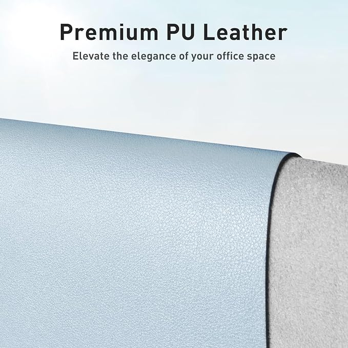 Aothia Leather Desk Pad Protector, Office Desk Mat, Large Mouse Pad, Non-Slip