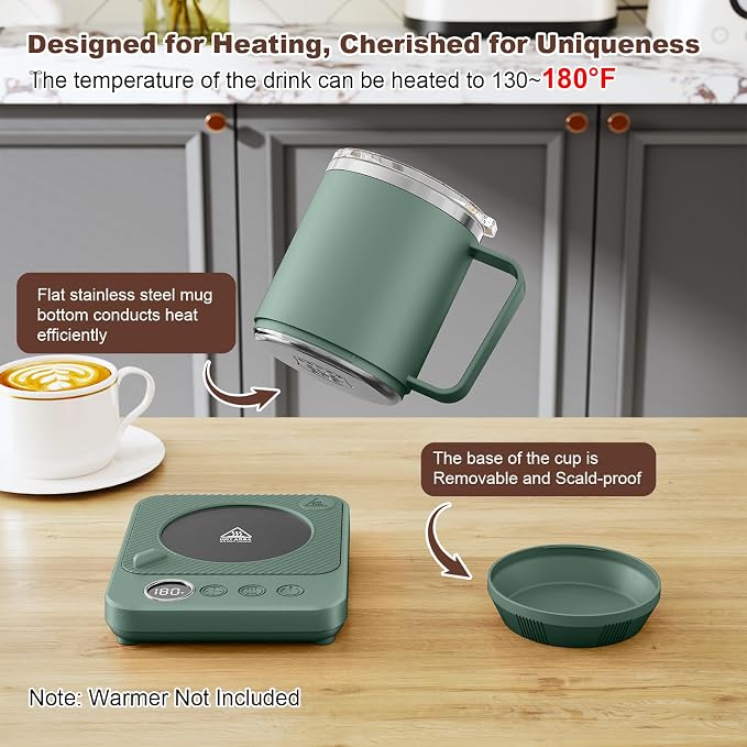 Felibeaco 16oz Heated Coffee Mug