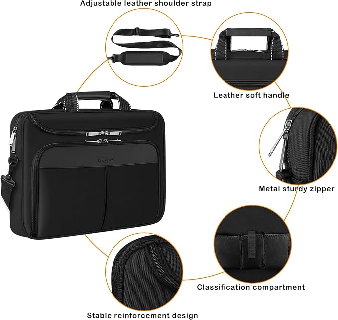 15.6-16.2 inch Waterproof Protective Laptop Messenger Briefcase