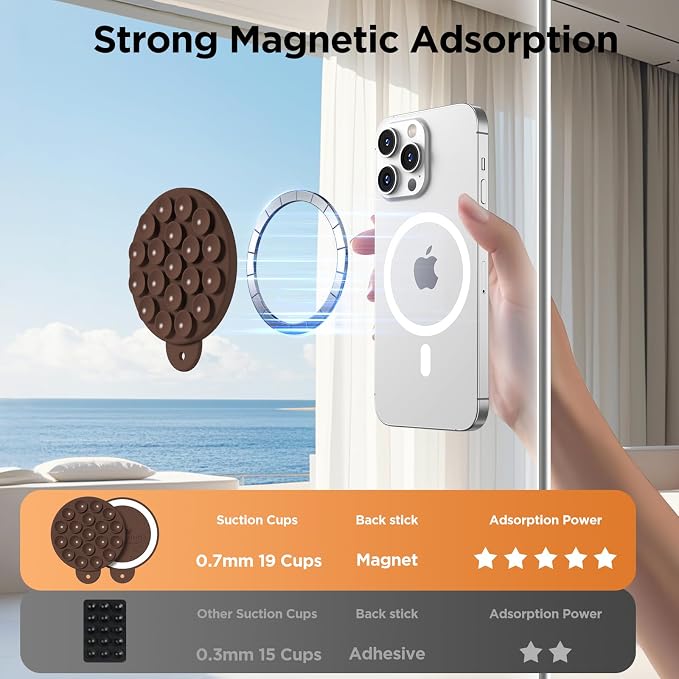 Magnetic Suction Cup Phone Mount