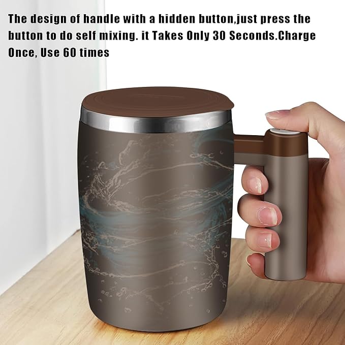 Self Stirring Mug, Rechargeable Auto Magnetic Coffee Mug