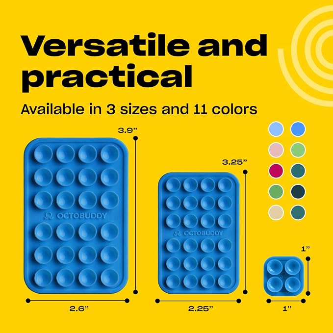 Classic - Silicone Suction Phone Case Adhesive Mount - Hands-Free, Strong Grip