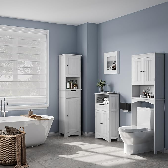 67" H Tall Bathroom Storage Cabinet