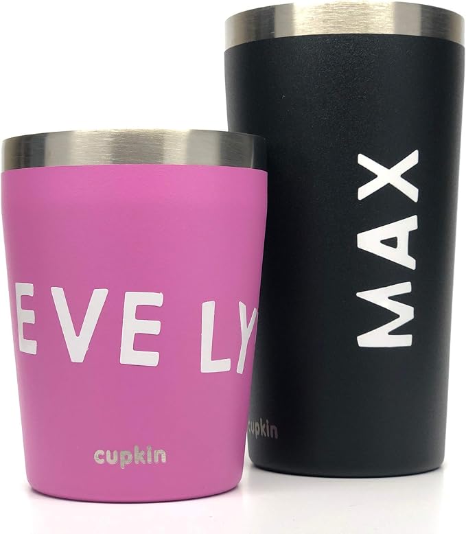 CUPKIN Waterproof Stickers to Personalize Your Stainless Steel Kids Cups: Write