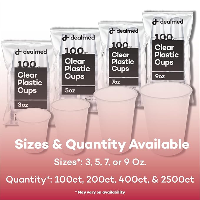 Dealmed Disposable Plastic Cups