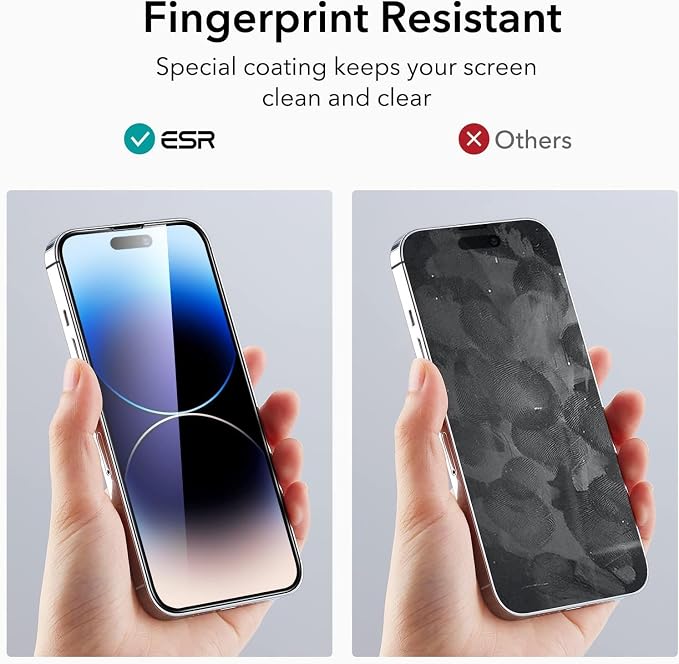 ESR 3 Pack for iPhone 14 Pro Max Screen Protector, Tempered Glass Film