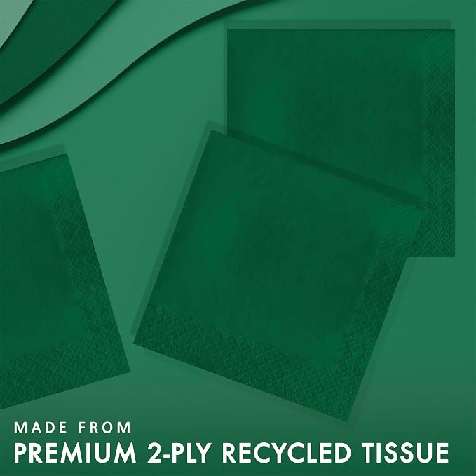 Hunter Green Luncheon Napkin, 2 Ply