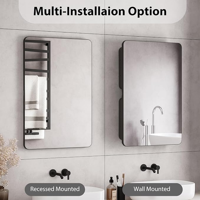 Rresyet 24×36 Bathroom Mirror Cabinet