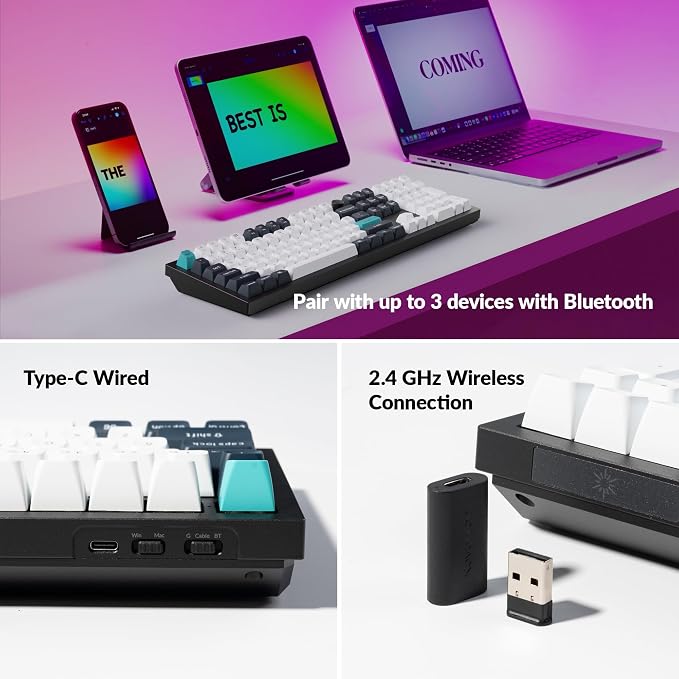 Keychron Q6 Max QMK/VIA Bluetooth Wireless /2.4 GHz/USB-C Wired Custom