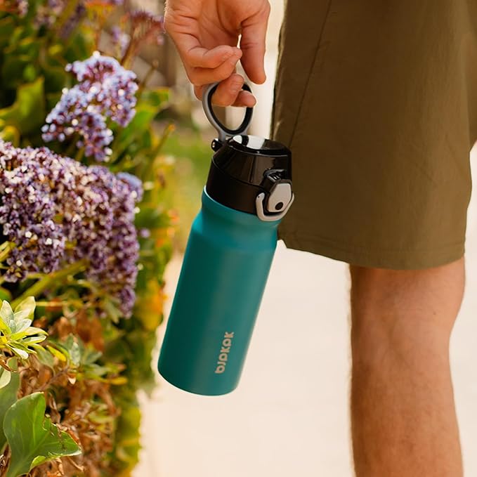 BJPKPK 14 oz Insulated Water Bottle, Stainless Steel Flask | Leak Proof Locking