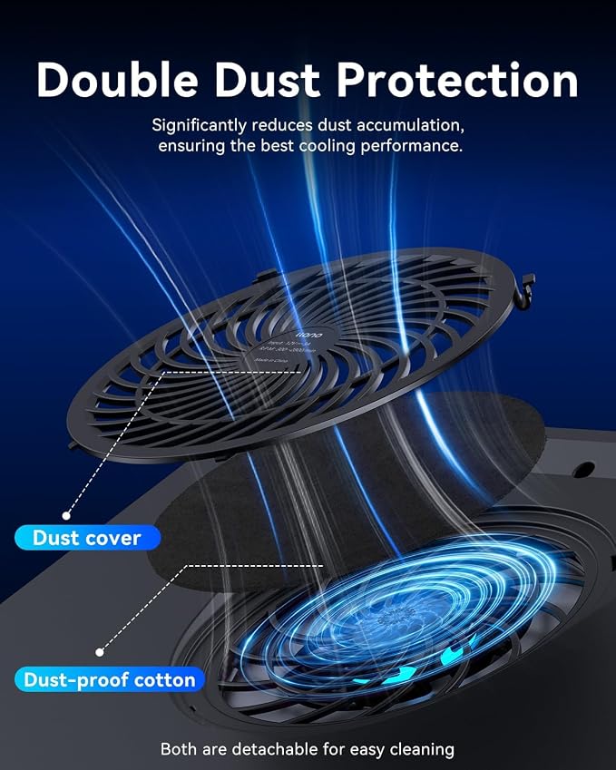llano V12 RGB Laptop Cooling Pad, Gaming Laptop Cooler