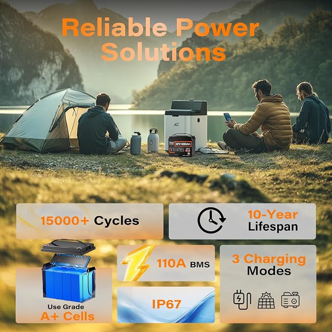12V 100Ah LiFePO4 Battery MAX PLUS