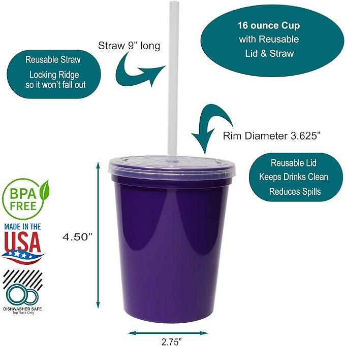 Rolling Sands 16 Oz. Reusable Plastic Stadium Cups
