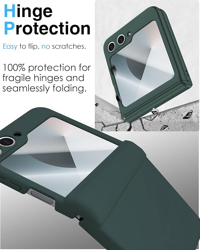 STORMTAL for Samsung Galaxy Z Flip 6 Case/Z Flip 7 FE Case, Hinge Protection