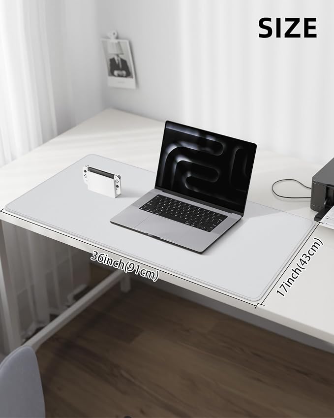 PU Leather Desk Mat Protector