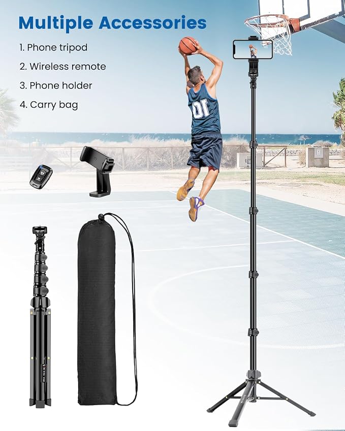 Phone Tripod, Stable & Adjustable Tall, Suit
