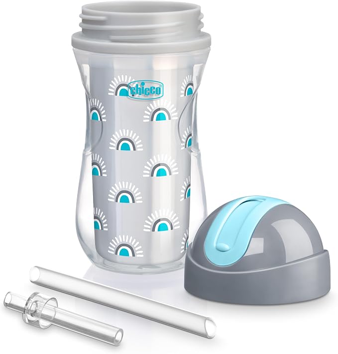 Chicco Insulated Straw Sippy Cup 12+ Months, 9oz Toddler Training Cup