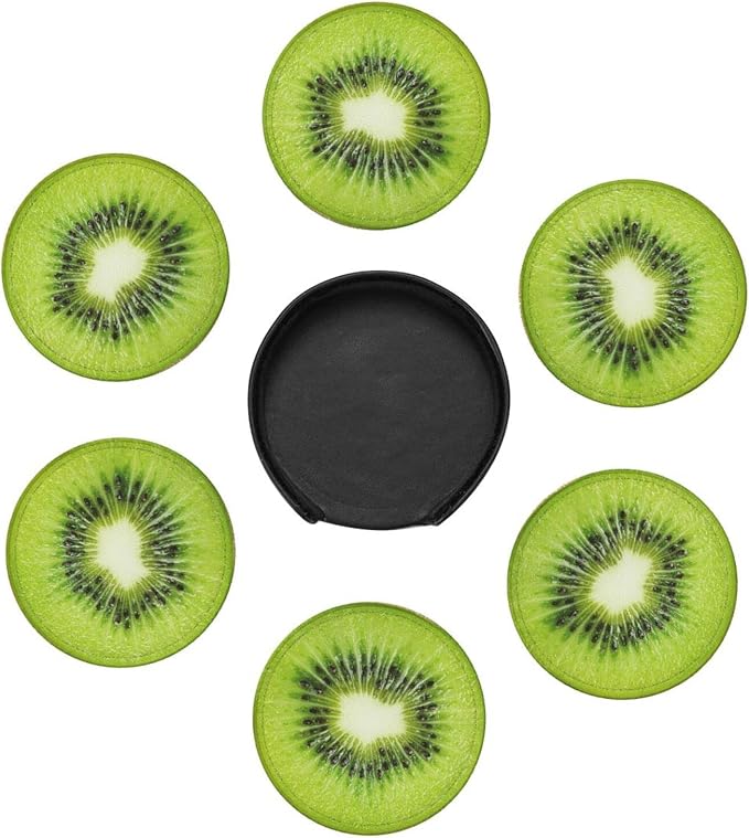 6 Pack Tropical Kiwi Fruit Coaster